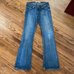 Express flare size 4L (long) low-rise jeans